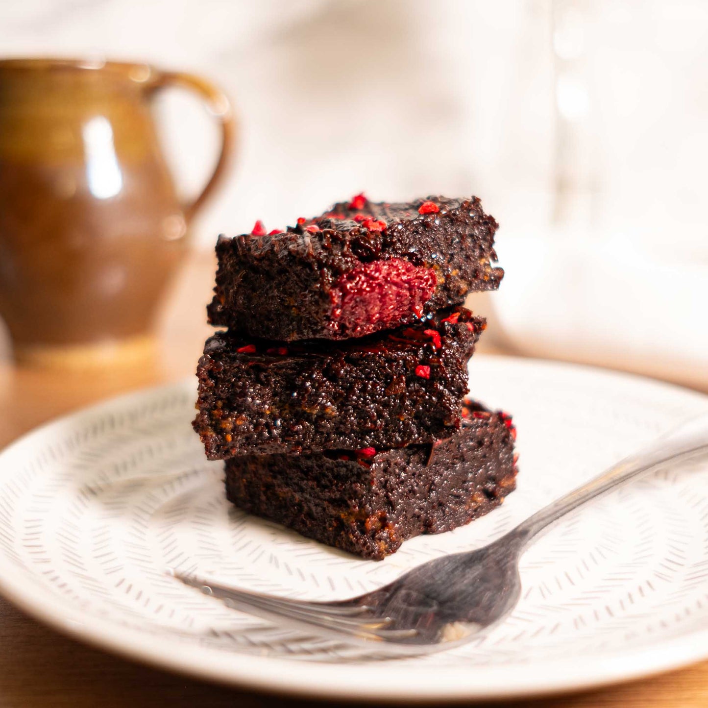 Raspberry & Amaretti Brownies