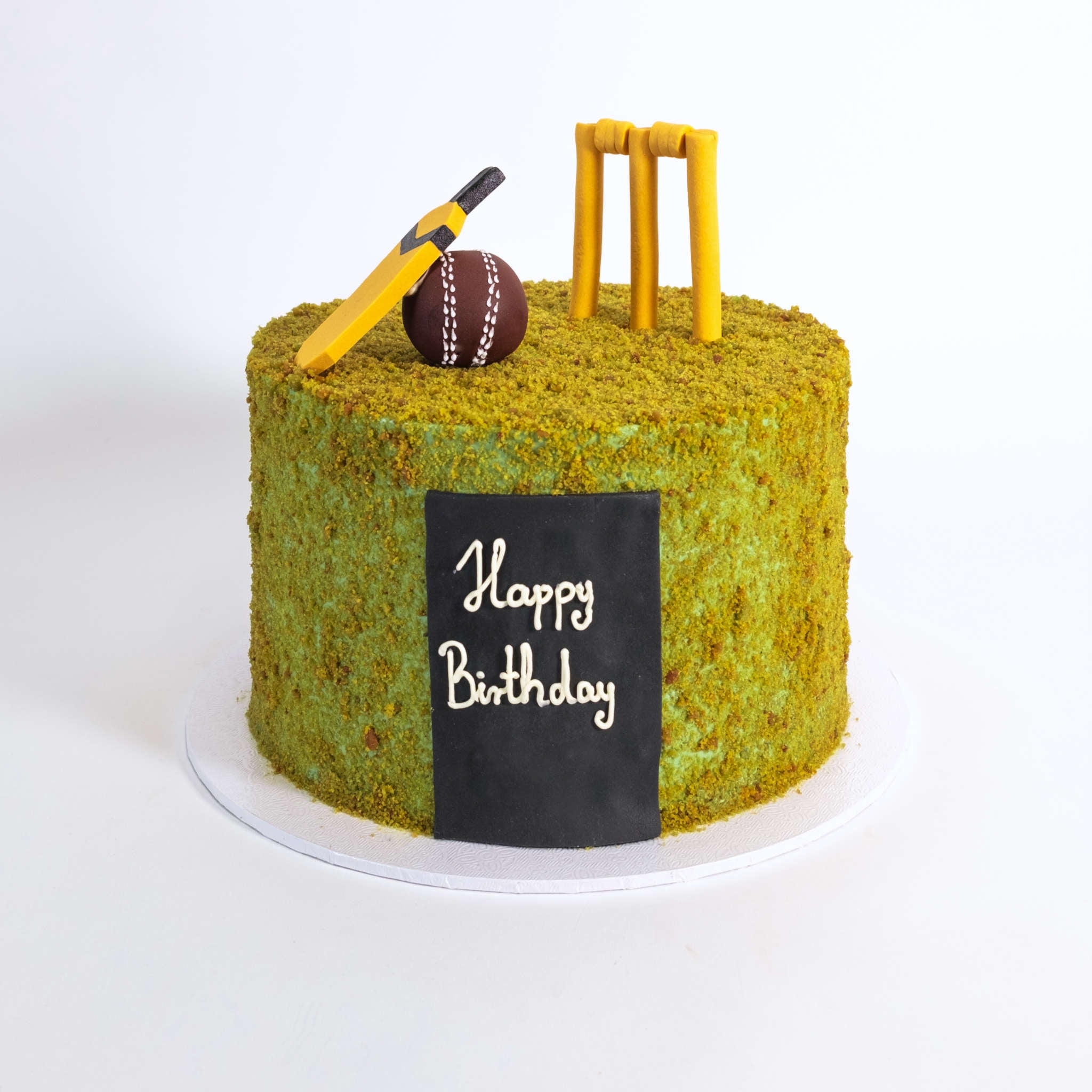Cricket Theme Cake in White by Creme Castle