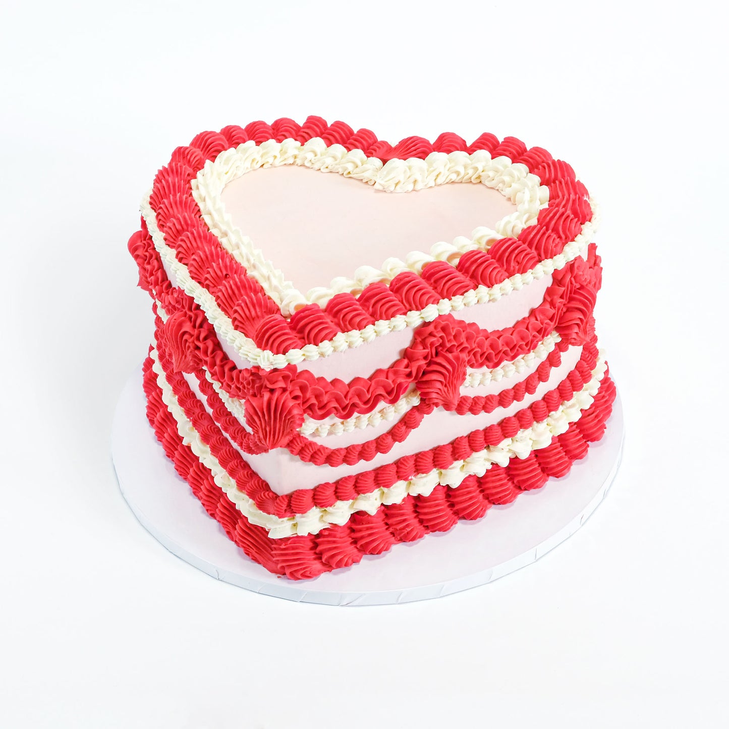 'Free From' Frilly Heart Cake (GF)