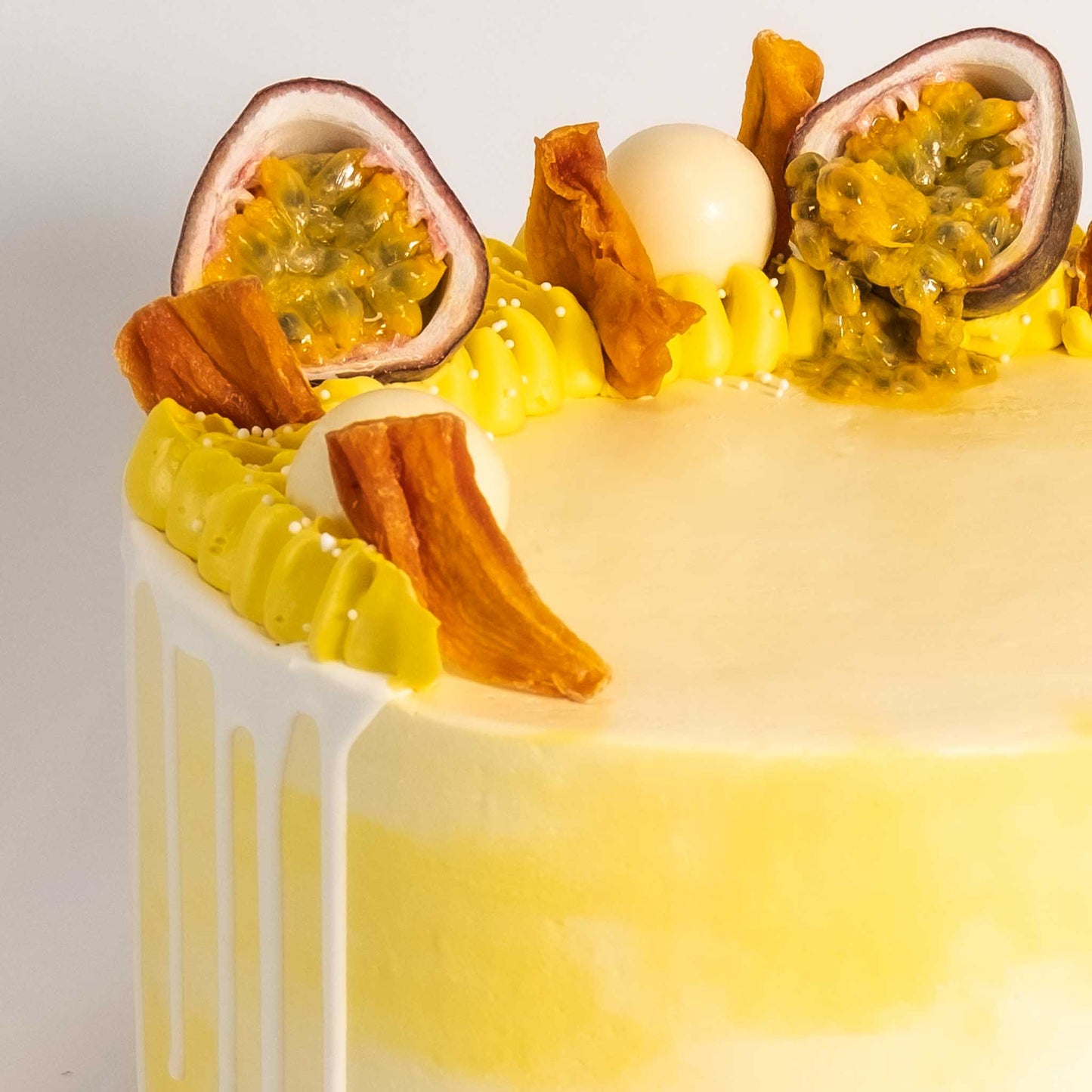 White Chocolate Passionfruit Cake