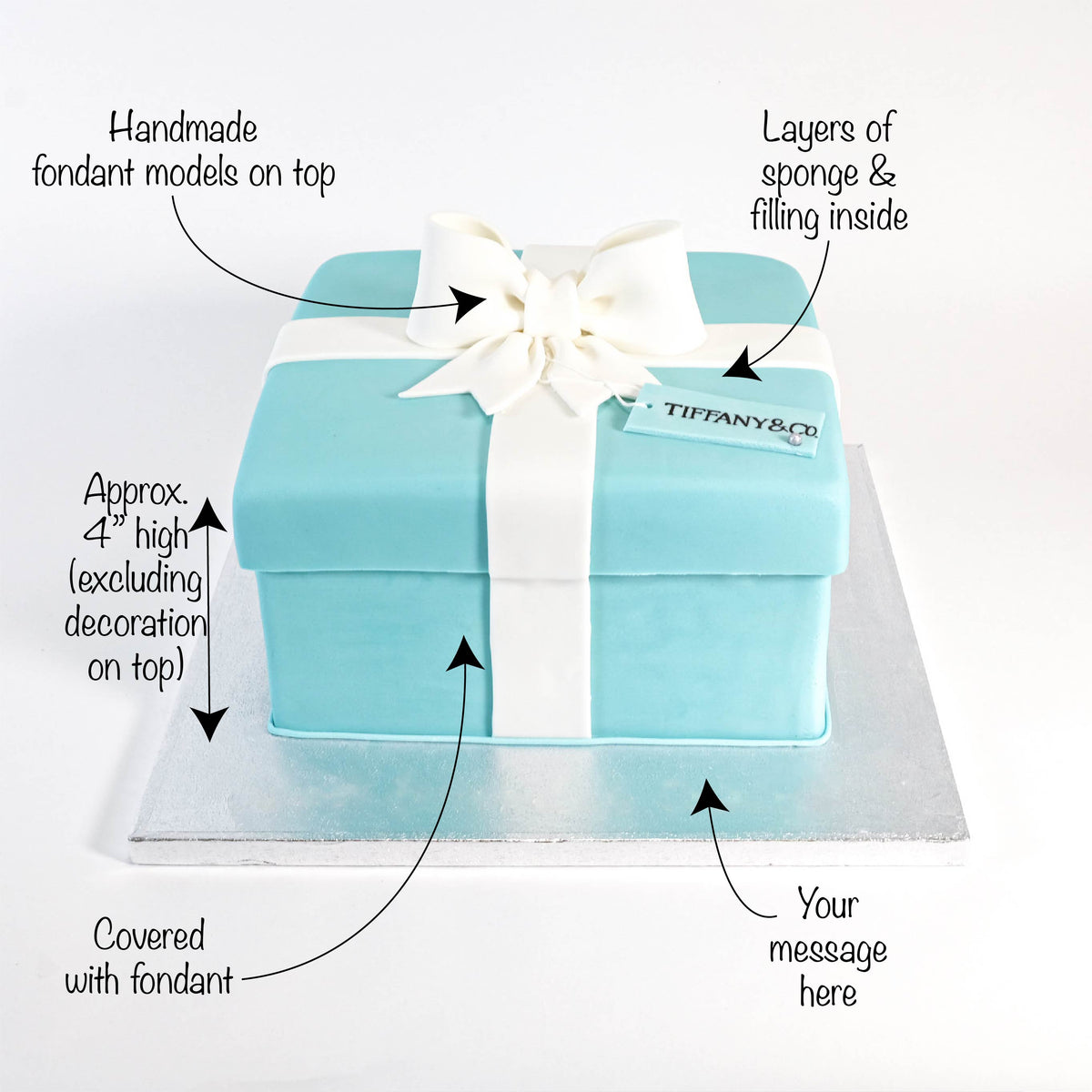 Tiffany & Co Box Cake Delivery in Sussex | Harry Batten