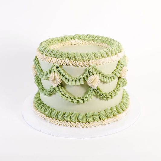 'Free From' Frilly Round Cake (GF)